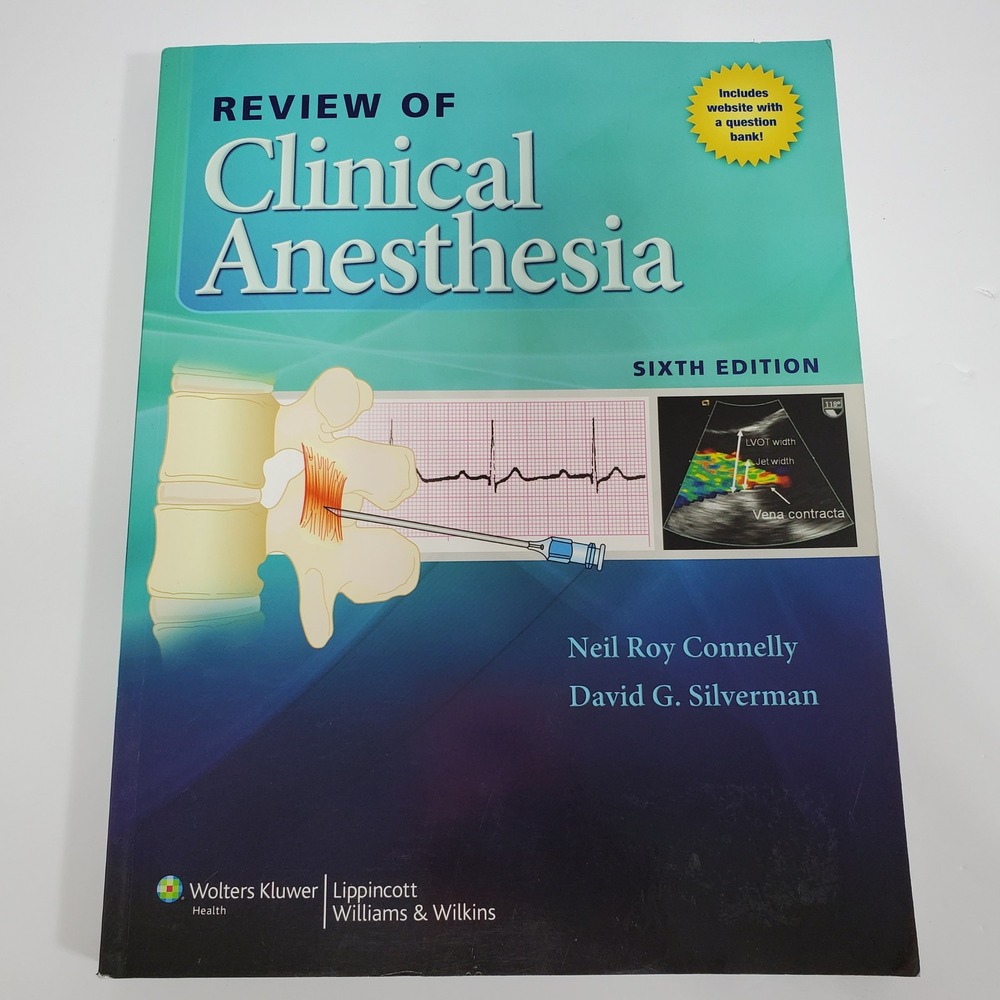 Review of Clinical Anesthesia Anesthesiology Medical Paperback Books 6th Edition